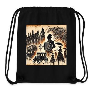 The London Accordionist Steampunk Melodies - Stanley/Stella Recycled Gym Bag - black - Front