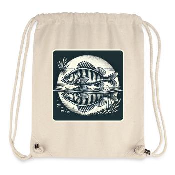 Barsch Natur Angler Design - Stanley/Stella recycelter Gym Bag - Naturweiß - Vorne