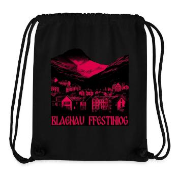 Blaenau Ffestiniog - Stanley/Stella Recycled Gym Bag - black - Front