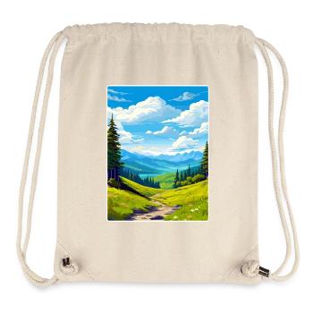 Great Smoky Mountains Nationalpark Reiseposter - Stanley/Stella recycelter Gym Bag - Naturweiß - Vorne