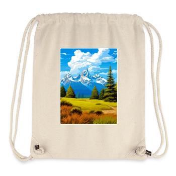 Great Smoky Mountains Nationalpark Reiseposter - Stanley/Stella recycelter Gym Bag - Naturweiß - Vorne