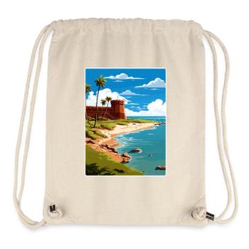 Trockener Tortugas Nationalpark Reiseposter Souvenir - Stanley/Stella recycelter Gym Bag - Naturweiß - Vorne