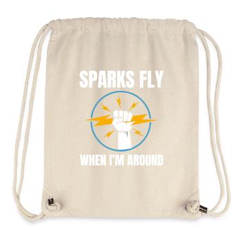 Electrician Humor Electrical Technician Engineer - Stanley/Stella Recycled Gym Bag - natural - Front