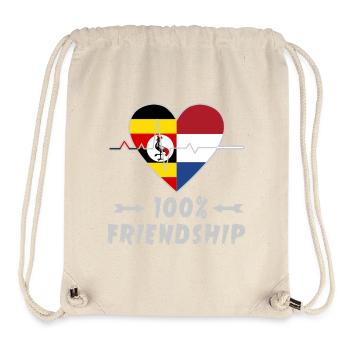Uganda and the Netherlands 100% friendship - Stanley/Stella Recycled Gym Bag - natural - Front