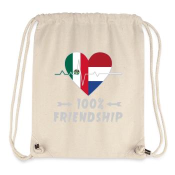 Mexiko und Niederlande 100% Freundschaft - Stanley/Stella recycelter Gym Bag - Naturweiß - Vorne