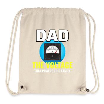 Electrician Dad Electrical Technician Engineer - Stanley/Stella Recycled Gym Bag - natural - Front