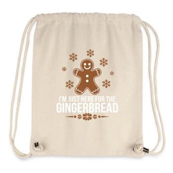 Gingerbread Lebkuchenmann Weihnachten - Stanley/Stella recycelter Gym Bag - Naturweiß - Vorne