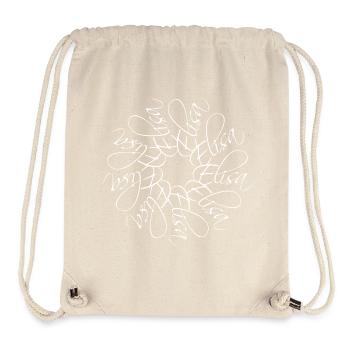 Elisa Name Name Mandala - Stanley/Stella Recycled Gym Bag - natural - Front