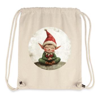 Christmas Elf - Stanley/Stella Recycled Gym Bag - natural - Front