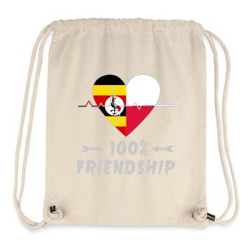 Uganda and Poland 100% friendship - Stanley/Stella Recycled Gym Bag - natural - Front
