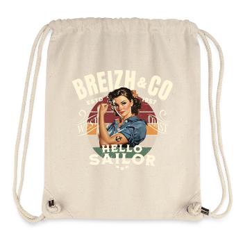 Breizh Hallo Matrose - Stanley/Stella recycelter Gym Bag - Naturweiß - Vorne