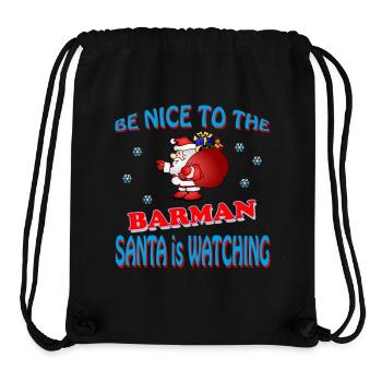 SANTA BARMAN - Stanley/Stella recycelter Gym Bag - Schwarz - Vorne