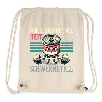 Nur Schwermetall hebt Fitness witzig Geschenk - Stanley/Stella recycelter Gym Bag - Naturweiß - Vorne