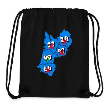 Region Aquitanien - Stanley/Stella recycelter Gym Bag - Schwarz - Vorne