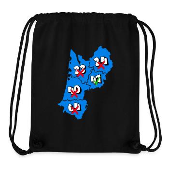 Region Aquitanien - Stanley/Stella recycelter Gym Bag - Schwarz - Vorne