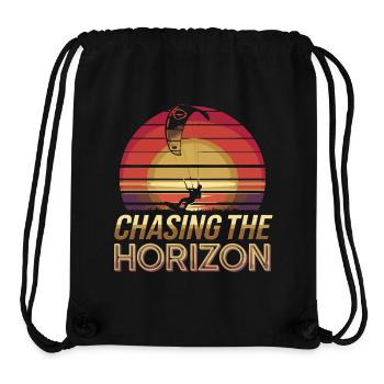Sunset Kite Surfer Design - Stanley/Stella Recycled Gym Bag - black - Front