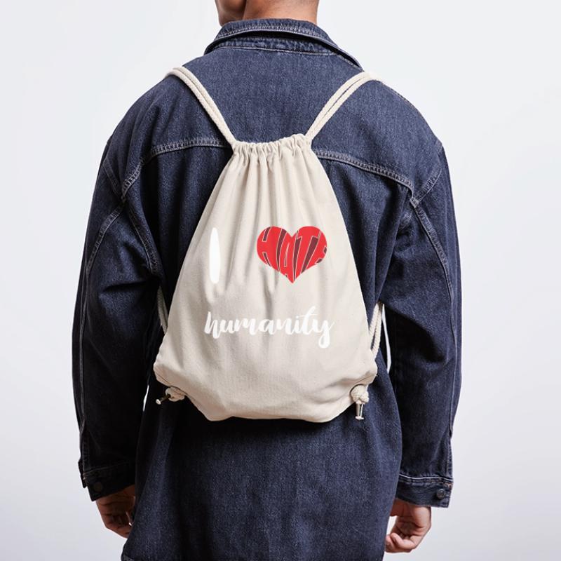 Hate Humanity Stop Hate Anti Hate Stanley/Stella Recycled Gym Bag