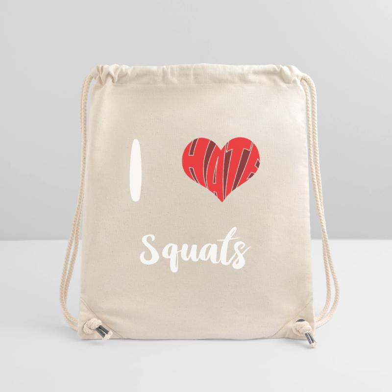 Workout I Hate Squats Training Übung Stanley/Stella recycelter Gym Bag