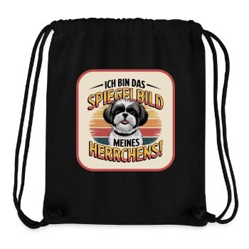 Shih Tzu Das Spiegelbild meines Herrchens Hund - Stanley/Stella recycelter Gym Bag - Schwarz - Vorne