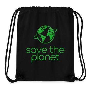 Save the Planet Earth Environmental Activists - Stanley/Stella Recycled Gym Bag - black - Front