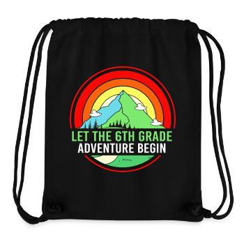 6. Klasse - Stanley/Stella recycelter Gym Bag - Schwarz - Vorne