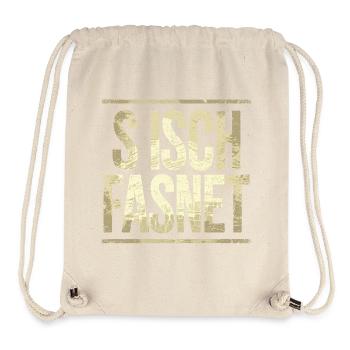 S Isch Fasnet - Karneval Fasching Spruch - Sac à cordon recyclé Stanley/Stella - blanc naturel - Devant