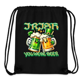 Funny beer mugs with Irish charm and clover leaf - Stanley/Stella Recycled Gym Bag - black - Front