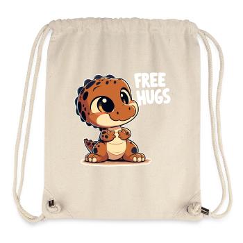 T-Rex süß Baby Dino Babydino Dinobaby Geschenk - Stanley/Stella recycelter Gym Bag - Naturweiß - Vorne