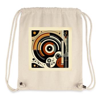 Retro Music Vibes – Abstract Harmony - Stanley/Stella Recycled Gym Bag - natural - Front