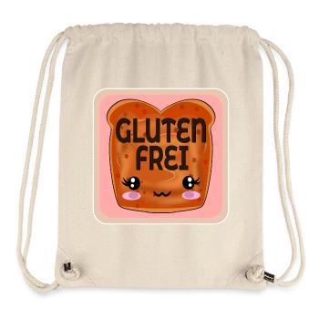 GLUTENUNVERTRÄGLICHKEIT GLUTENFREI ZÖLIAKIE - Stanley/Stella recycelter Gym Bag - Naturweiß - Vorne