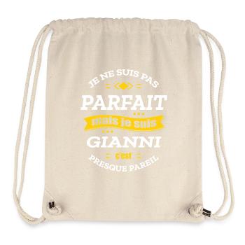 GIANNI PARFAIT - PRENOM GIANNI - Sac à cordon recyclé Stanley/Stella - blanc naturel - Devant