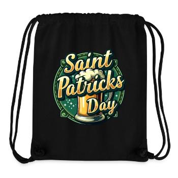 Saint Patrick`s Day Beer - Stanley/Stella recycelter Gym Bag - Schwarz - Vorne