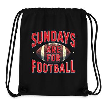 Sundays Are for Football American Football - Stanley/Stella recycelter Gym Bag - Schwarz - Vorne