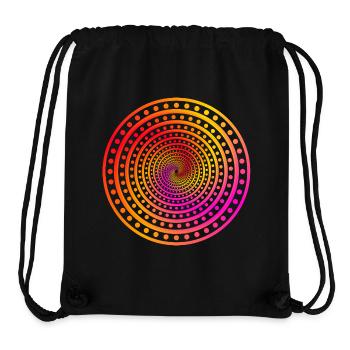 crazy Dots - Stanley/Stella recycelter Gym Bag - Schwarz - Vorne