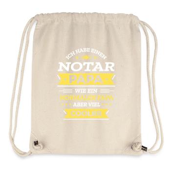 NOTAR PAPA COOL, RECHT, STIL, EXPERT - Stanley/Stella recycelter Gym Bag - Naturweiß - Vorne