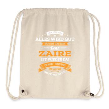 ALLES WIRD GUT, DIE LEGENDE ZAIRE IST DA - Stanley/Stella recycelter Gym Bag - Naturweiß - Vorne