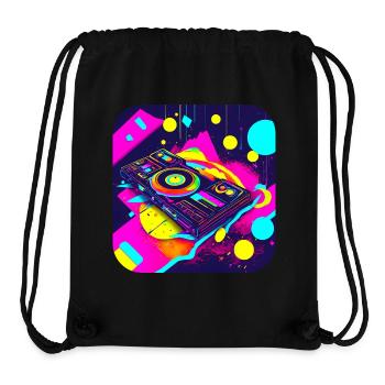 80s Party Vintage Theme Party - Stanley/Stella Recycled Gym Bag - black - Front