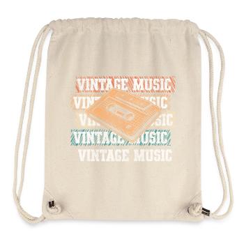 Cassette Radio 80s Vintage Childhood - Stanley/Stella Recycled Gym Bag - natural - Front