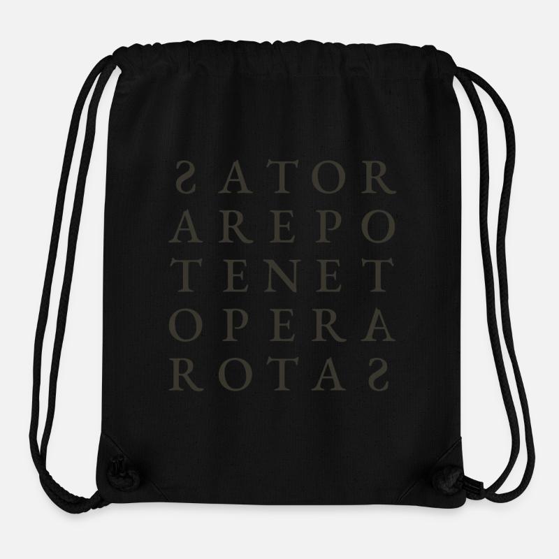 SATOR AREPO TENET OPERA ROTAS - Stanley/Stella recycelter Gym Bag - Schwarz