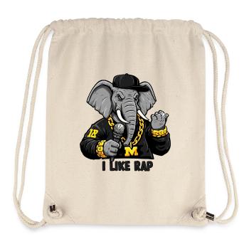 Elephant Rapper: Rap Style and Attitude! - Stanley/Stella Recycled Gym Bag - natural - Front