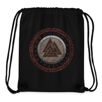 Valknut Wikingersymbol - Stanley/Stella recycelter Gym Bag - Schwarz - Vorne