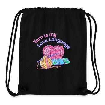 Crocheting and Knitting Hobby Cute Crochet Hook - Stanley/Stella Recycled Gym Bag - black - Front