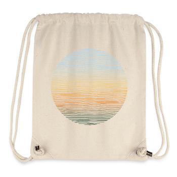 Aventure Abenteuer Illustration - Sac à cordon recyclé Stanley/Stella - blanc naturel - Devant