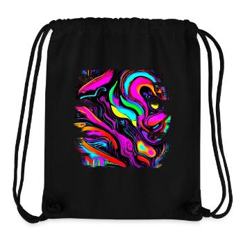 Neon Farben Bunt Kreativ Style Glow - Stanley/Stella recycelter Gym Bag - Schwarz - Vorne