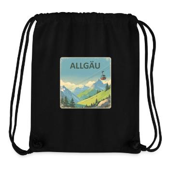 Allgäu Allgäu - Stanley/Stella recycelter Gym Bag - Schwarz - Vorne