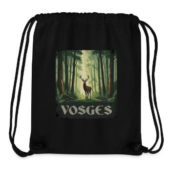 Vosges Deer Forest - Stanley/Stella Recycled Gym Bag - black - Front