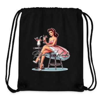 Wife Rockabilly Pina Colada Gift - Stanley/Stella Recycled Gym Bag - black - Front