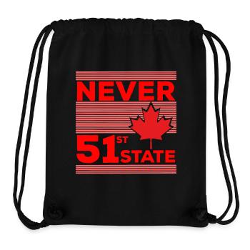Never The 51st State - Stanley/Stella Recycled Gym Bag - black - Front