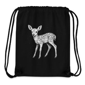 Rehkitz - Stanley/Stella recycelter Gym Bag - Schwarz - Vorne