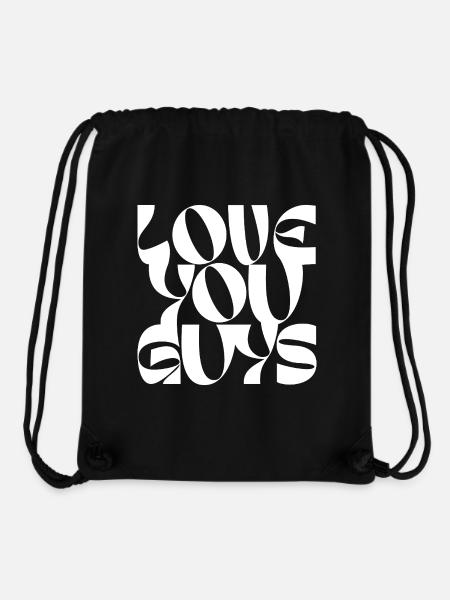 Bold Love You Guys Typografie Design - Stanley/Stella recycelter Gym Bag - Schwarz
